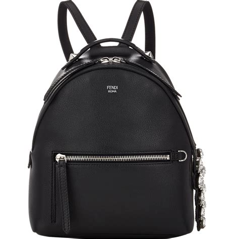 fendi backpack mini black|Fendi backpack for women.